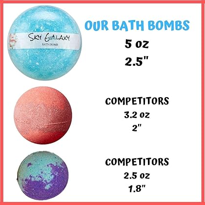 Kids Bath Bombs with Surprise Inside: Sea Animal Toys Inside, Great Bath Bombs Gift Set for Boys and Girls, Safe Ingredients Don’t Stain The Tub. Educational Learning Toys for 3 4 5 6 7 8 Years Old