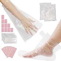500pcs Paraffin Wax Bags for Hands & Feet, Segbeauty Plastic Paraffin Wax Liners, Disposable thera-py Wax Refill Sock Glove Paraffin Bath Mitt Cover for Wax treat-ment Paraffin Wax Machine