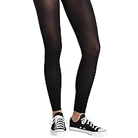 Black Footless Tights For Women - 1 Count - Premium Fabric For Ultimate Comfort - Bold & Versatile - Perfect For Fitness, Dance, & Everyday Wear, One Size Fits All