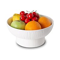 Ceramic Fruit Bowl for Kitchen Counter, 8.5