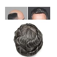 Lace Toupee for Men Real Human Hair Replacement Systems Swiss Lace Men's Hairpieces Natural Hairline Hair Piece for Men Para Hombre Cabello Humano7*9