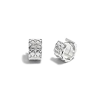 COACH Women's Signature Quilted Huggie Earrings