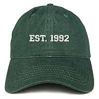 Trendy Apparel Shop EST 1992 Embroidered - 32nd Birthday Gift Soft Cotton Baseball