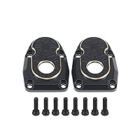 SCX10 III Brass Weights Black Brass Counter Weights Steering Knuckles Portal Cover Set for 1/10 RC Crawler Capra SCX10 III AR45P Axle Housing (Portal Cover A (Left/Right))
