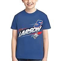 Kyle Larson 5 Classic Printing Athletic Crewneck T-Shirt Shirt Short Sleeve Tee Shirts for Teen Girl & Boy