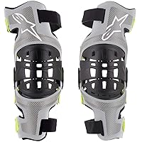 6501319-195-M Unisex-Adult Bionic 7 Knee Set Silver/Yellow Md (Multi, one_size)