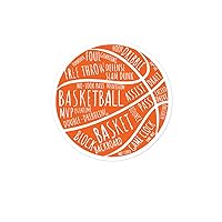Cute Wordy Basketball Court Game Graphic Tee Shirt Vocabulary Recreational