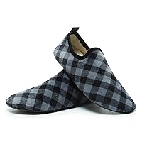 ditont Non-Slip Indoor House Slippers Lightweight Comfortable Grip House Home Shoes for Men Women