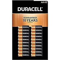 Duracell - CopperTop AA Alkaline Batteries - long lasting, all-purpose Double A battery for household and business - 40 Count