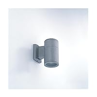 Eurofase 19201-016 / 19206-011 / 19202-013 One Light Outdoor Cylindrical Wall Sconce in Grey Size: 6.25