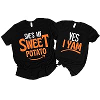 She's My Sweet Potato I Yam T-Shirts, Couples Thanksgiving Shirts, Mama and Me, Boyfriend Girlfriend Gift