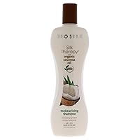 Silk Therapy with Organic Coconut Oil Moisturizing Shampoo Unisex Shampoo 12 oz
