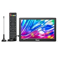Eyoyo 9 Inch Portable TV with Dual Tuner ATSC and NTSC, 1366x768 Small TV Monitor Support HDMI, AV, USB and FM Radio with Battery and Car Charger, Remote Control for Car, RV, Kitchen and Camping