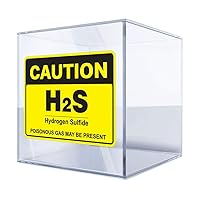 Decals Sticker Caution H2s Poisonous Gas May Be Present 12 X 8,8