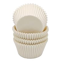 Premium White Standard Greaseproof Cupcake Liners Muffin Baking Cups for Wedding, 100-Count