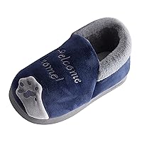 Baby Boy Athletic Shoes Kids Children's Boys Girls Winter Slippers Cartoon Cat Non-slip Shoe Indoor Home Warm And Soft Cotton Slipper Boys Shoes Size 10