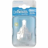 Dr Brown 2pk Level 2 Nipp Size 2ct Dr. Brown'S 2pk Level 2 Standard Nipple, 3-6 Months