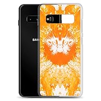 NightOwl Studio Custom Phone Case Compatible with Samsung Galaxy, Slim Cover for Wireless Charging, Drop and Scratch Resistant, Naranja Samsung Galaxy S10+