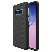 KIOMY Dual Layers Case for Samsung Galaxy S10e 5.8’’, Military Grade Shockproof Heavy Duty Protection, 2 in 1 Design with Flexible TPU Bumper + Hard PC Shell for Samsung Galaxy S10e (Matte Black)