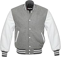 Baseball Premium Wool & Genuine Leather Sleeves School College uniform Varsity Jacket Letterman