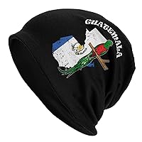 Guatemalan Flag and Guatemala Quetzal Bird Beanie Slouchy Knit Hat Caps Soft Warm Cap Cuffed Summer Skull Cap