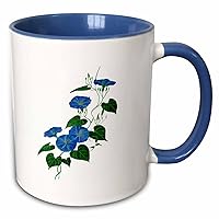 Victorian Style Morning Glory Wildflower Vine - Mugs (mug-382534-6)