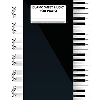Blank Sheet Music For Piano: 8.5