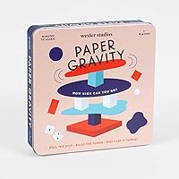 Galison Paper Gravity Game – Fun Balancing Game for 2+ Players, Easy to Play Game for Ages 6+ – Convenient Storage Tin and Instructions Included, Great for Family Game Night