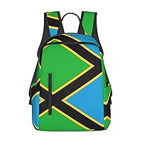 Tanzania Flag print Lightweight Laptop Backpack Travel Daypack Bookbag for Women Men for Travel Work