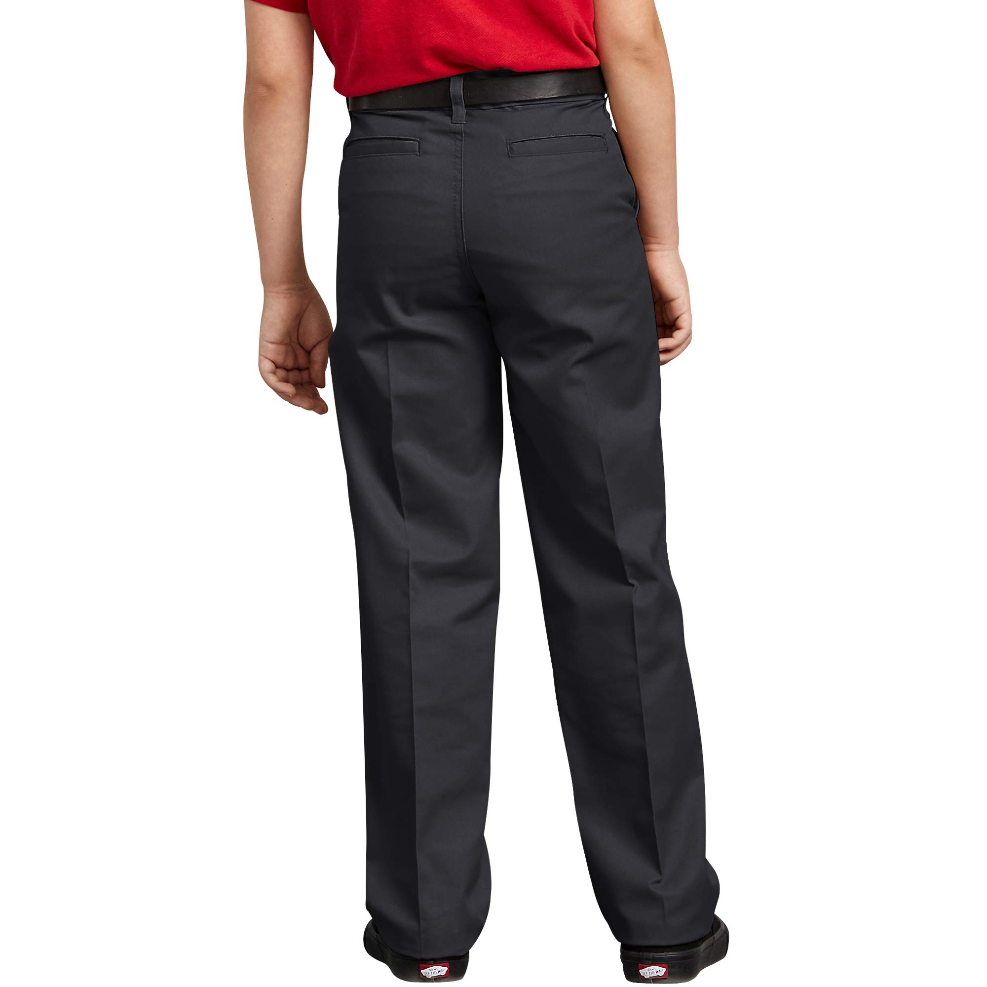 Dickies Boys' Big Flex Waist Flat Front Pants