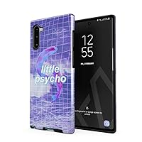 Compatible with Samsung Galaxy Note 10 Case Little Psycho Kawaii Stay Weird Mesh Trippy Psychedelic Acid Trip Ocean Sea Heavy Duty Shockproof Dual Layer Hard Shell + Silicone Protective Cover