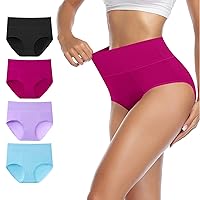 Eiggam High Waisted Underwear for Women, C-section Postpartum Tummy Control Panties Soft Stretch Underwear Women Pack