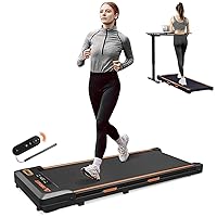 Under Desk Treadmill, Walking Pad 2 in 1 for Walking and Jogging, Portable Walking Treadmill with Remote Control Lanyard for Home/Office, 2.5HP Low-Noise Desk Treadmill in LED Display