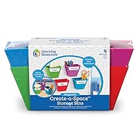 Learning Resources Magnetic Create-a-Space Storage Boxes (Set of 4)