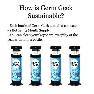 Germ Geek The Keyboard Cleaner Universal Dust Cleaner for PC Keyboard |  Laptop Dusting Home | Office Electronics Cleaning Kit Computer Dust Remover