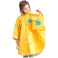Kids Rain Coat Toddler Kids Raincoat Boys Girls Rain Jacket Lightweight Rain Poncho Waterproof Outwear Rainwear