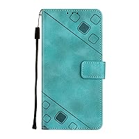 Compatible with Moto G Power 5G 2023 Case with Wallet Credit Card Slots Kickstand and a Wrist Strap Green Leather Protective Cover with Embossed Design for Motorola Moto GPower 5G 2023 6.5 inch
