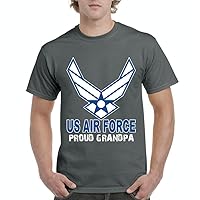 Xekia US Air Force Proud Grandpa Men's T-Shirt Tee Large Charcoal
