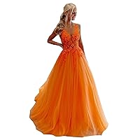 2024 A line Tulle Prom Evening Formal Dresses Party Cocktail 3D Floral Flower Patterns Beaded Long