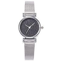 Womens Watches Stainless Steel Band Watches Ladies Quartz Mesh Bracelet Watch Fashion Casual Dress Watch