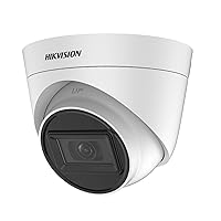 Hikvision DS-2CE78H0T-IT3F 5MP Turbo HD Analog IR Outdoor Security Dome Camera 2.8mm Fixed Lens, 4-in-1 switchable Video Output, DC12V, BNC Connector