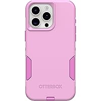 iPhone 15 Pro MAX (Only) Commuter Series Case - RUN WILDFLOWER (Pink), slim & tough, pocket-friendly, with port protection