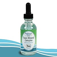 Trace Mineral Complex | Full Spectrum Minerals | Ionic Liquid Mineral Drops for Water | Electrolytes, Hydration Supplement | 2 fl oz Glass Bottle