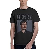 Henry Cavill T Shirt Men's Casual Lightweight Basic Short Sleeve Crew Neck Cotton Graphic Tee Clothes