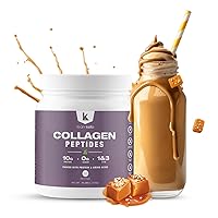 Collagen peptides Powder- Naturally Flavored for Hair, Skin, Nail, and Joint Support - Type 1 and 3 Grass-Fed Collagen Supplements for Women and Men- 397g- 30 Servings-Salted Caramel