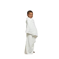 Ihram Towel for Boys - 2-Piece White Islamic Towel - Absorbent Ihram Ahram Ehram Towel - Sanitary Pilgrimage Towel, Ritual Towel - One Size Fits All Boys' Hajj Towels - Lightweight Umrah Essentials