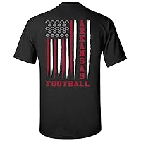 Colorado Football Flag Team Color Gold and Black American Flag Short Sleeve T-Shirt