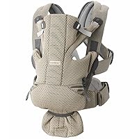 BabyBjörn Baby Carrier Free, 3D Mesh, Beige Gray (Gray Beige)