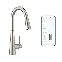 Sleek Spot Resist Stainless One-Handle Smart Touchless Kitchen Faucet Pull Down Sprayer, Voice Control, and Power Boost, 7864EVSRS