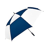 STROMBERGBRAND UMBRELLAS 62 inch Large Oversize Golf Umbrella, Vented Checkerboard Automatic Open Windproof Waterproof Golfing Umbrella, Heavy Duty Large Umbrella for Men & Women